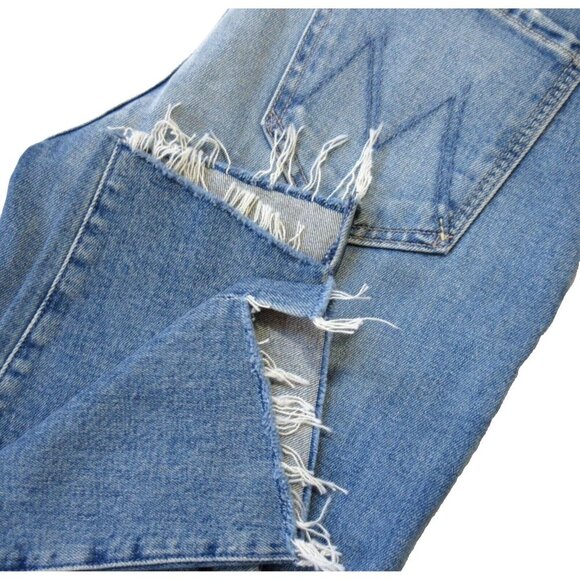 Mother The Looker Ankle Step Fray in Exposed Secret Sister Skinny Jeans 28 - Picture 8 of 11